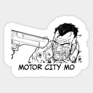 Motor City Mo In Your Face! Sticker